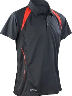 Spiro S 177M Pánské týmové piqué polo 29.177M black/red