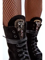 Kožené Boty S Černé model 21635130 - Boto Kožené Boty S Černé model 21635130 - Boto