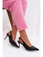 Dámské lodičky Sandály s ozdobným detailem Černé model 21937383 - Boto Dámské lodičky Sandály s ozdobným detailem Černé model 21937383 - Boto