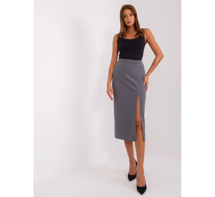 Sukně LK SD 509445.72P tmavě šedá