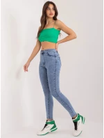 Dámské džínové kalhoty NM SP L12.14X Světle jeans modrá - FPrice