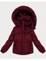 Dámská oversize bunda ve vínové bordó barvě pro přechodné období S'West (B2003-27)