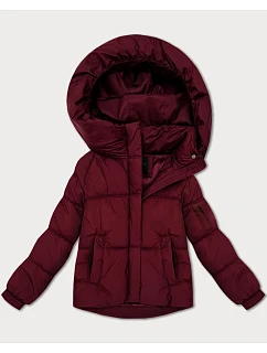 Dámská přechodná bunda oversize S'West vínová (B2003-27)