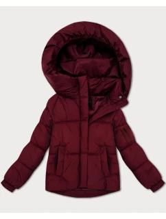 Dámská oversize bunda ve vínové bordó barvě pro přechodné období S'West (B2003-27)