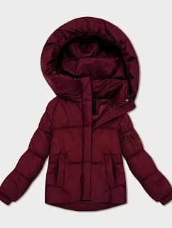 Dámská přechodná bunda oversize S'West vínová (B2003-27)