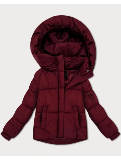 Dámská oversize bunda ve vínové bordó barvě pro přechodné období S'West (B2003-27)