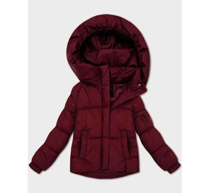 Dámská oversize bunda ve vínové bordó barvě pro přechodné období S'West (B2003-27)