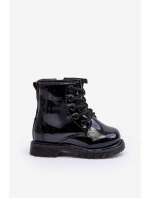Dětské Boty Lakovane Se Zipem Černá Tibbie Dětské Boty Lakovane Se Zipem Černá Tibbie
