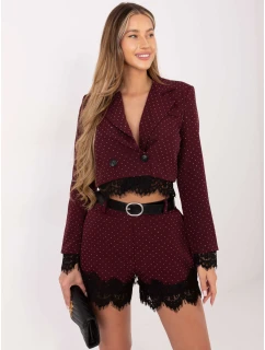 IT SN šortky FL9965.88 tmavě červená