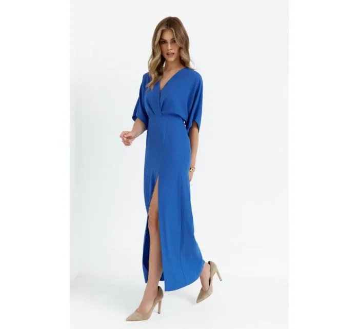 model 20589785 Maxi šaty modré - Makover model 20589785 Maxi šaty modré - Makover