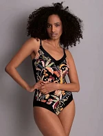 Jednodílné plavky 7725 M2 černo-žluté - Anita