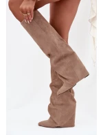 Kozačky na podpatku  model 216987 Step in style