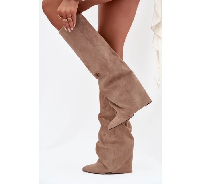 Kozačky na podpatku  model 216987 Step in style