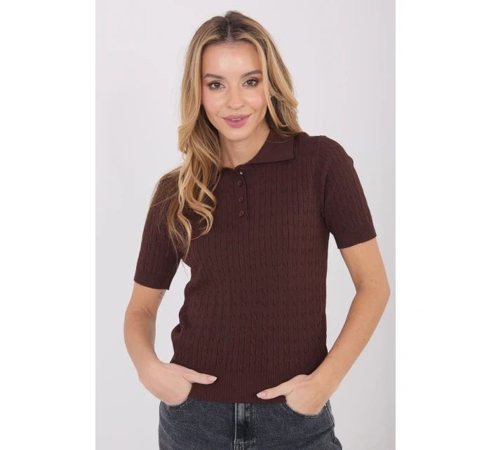 Svetr s krátkým rukávem  model 222828 Factory Price