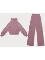 Růžový casual komplet s kalhotami typu cargo model 18875869 - LHD Růžový casual komplet s kalhotami typu cargo model 18875869 - LHD