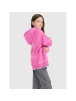 Dívčí nepruhovaná mikina s kapucí 4F 4FJRAW25TSWSF2439-54S