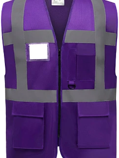 Yoko HVW 801 Hi-Vis multifunkční vesta 79.W801 purple