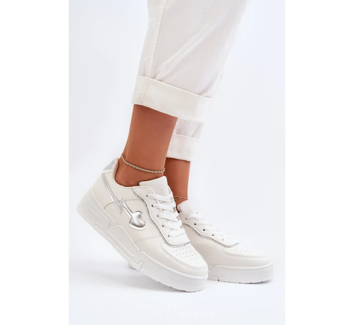 Dámské tenisky na platformě bílé Zeparine Dámské tenisky na platformě bílé Zeparine