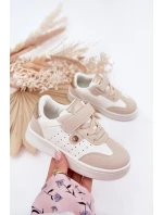 Sportovní Boty Sneakers Dívčí Na Suchý Zip Béžové model 21700537 - Boto Sportovní Boty Sneakers Dívčí Na Suchý Zip Béžové model 21700537 - Boto