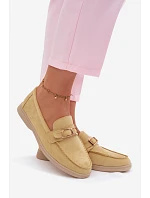 Dámské mokasíny Žluté s přezkou Belinae Dámské mokasíny Žluté s přezkou Belinae