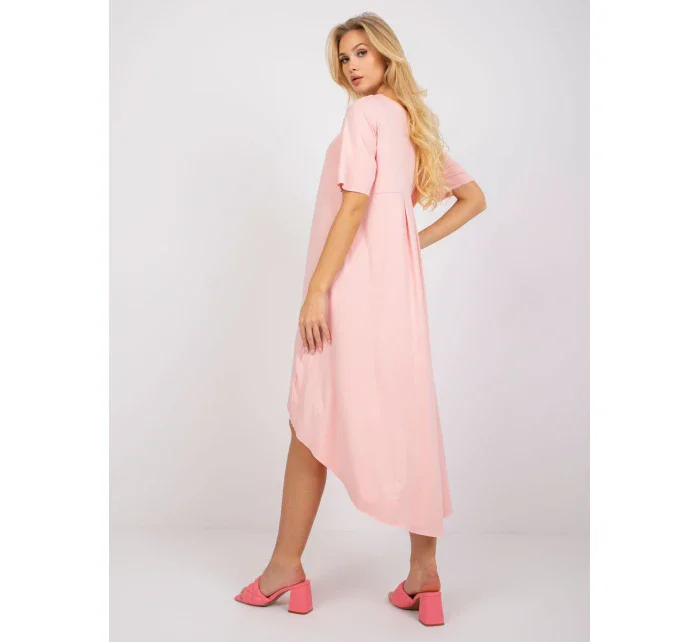 Dámské šaty RV SK R4889.09 lososové