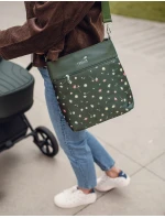 Dámská crossbody kabelka na kočárek Vuch Amma Flowers Green Dámská crossbody kabelka na kočárek Vuch Amma Flowers Green