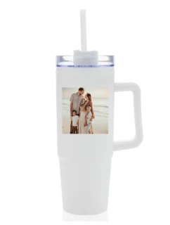 Personalizovaná termoska s průhledným víčkem s fotografií 