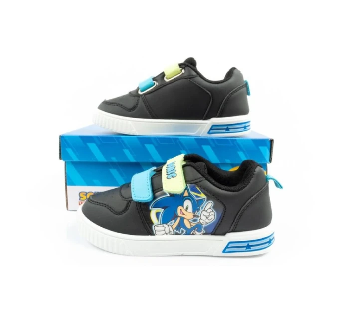 Leomil Sonic dětské sportovní boty lehké tenisky na suchý zip černé