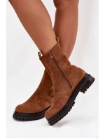 Dámské boty na zip Camel model 21758928 - Boto