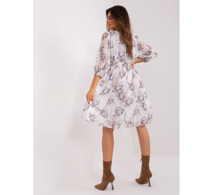 Sukienka LK SK model 19001776 biały - FPrice Sukienka LK SK model 19001776 biały - FPrice