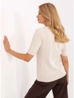 Sweter PM SW B model 21305668 jasny beżowy - FPrice Sweter PM SW B model 21305668 jasny beżowy - FPrice