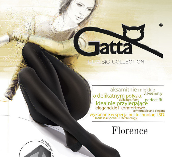 Dámské punčochové kalhoty FLORENCE 50 3D, 50 DEN - GATTA