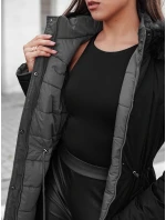 Dámská zimní bunda TRENDNEL s oboustrannou kapucí černá FashionStreet TY4587