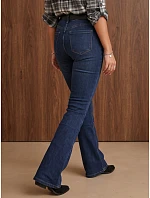 Jeansy damskie z paskiem niebieskie model 22554699 - FashionStreet Jeansy damskie z paskiem niebieskie model 22554699 - FashionStreet