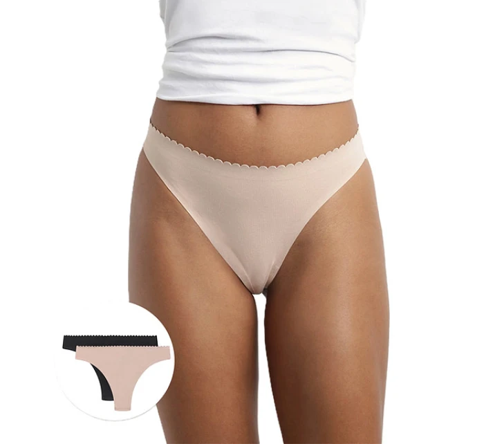 Dámská tanga 2 ks DIM BODY TOUCH THONG 2 ks - BELLINDA - černá Dámská tanga 2 ks DIM BODY TOUCH THONG 2 ks - BELLINDA - černá