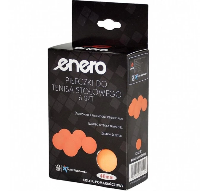 MÍČKY NA STOLNÍ TENIS ENERO 6 KS ORANŽOVÉ MÍČKY NA STOLNÍ TENIS ENERO 6 KS ORANŽOVÉ