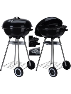 KULOVÝ ZAHRADNÍ GRIL REX OCEL PRŮMĚR 46 CM