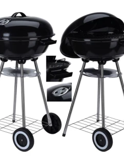 KULOVÝ ZAHRADNÍ GRIL REX OCEL PRŮMĚR 46 CM