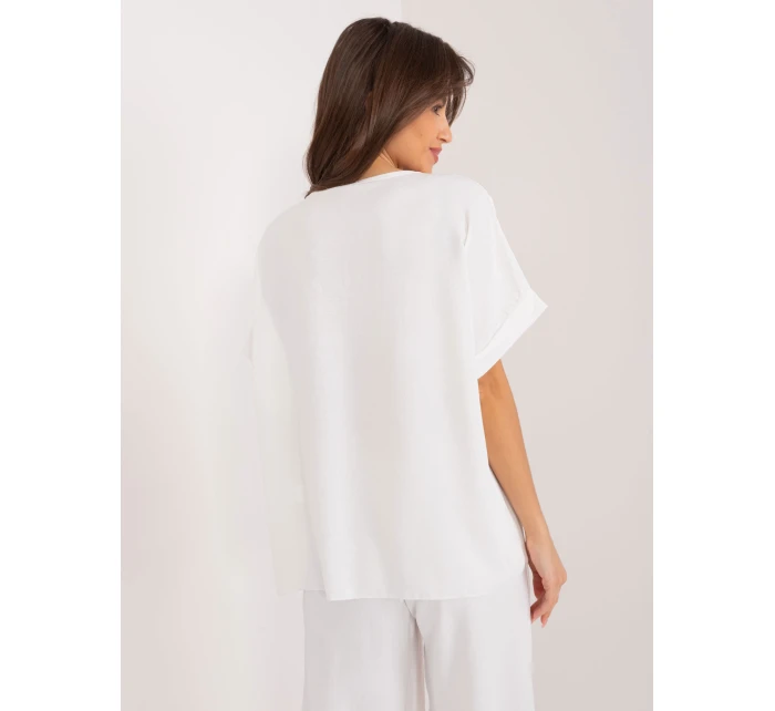 Bluzka DHJ BZ model 21786310 ecru - FPrice Bluzka DHJ BZ model 21786310 ecru - FPrice