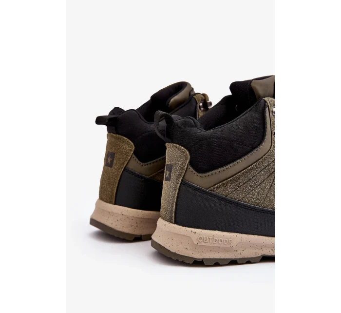 Dámské zateplené trekingové boty Khaki Big Star Dámské zateplené trekingové boty Khaki Big Star