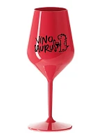 VÍNOSAURUS - červená nerozbitná sklenice na víno 470 ml VÍNOSAURUS - červená nerozbitná sklenice na víno 470 ml
