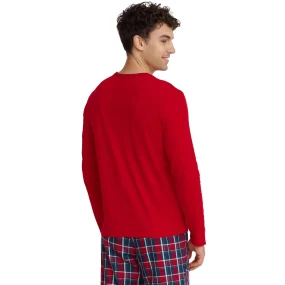 Pánské pyžamo model 19375504 Glance Červená s tmavě modrou - Henderson