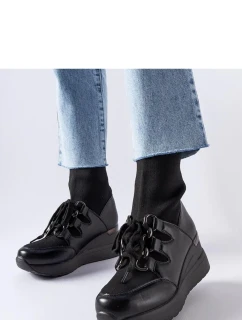 Boty na klínovém podpatku  model 206574 Solea