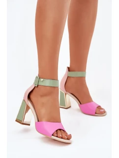 Sandály na podpatku  model 213924 Step in style