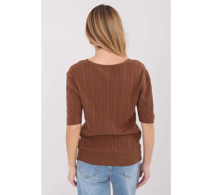 Svetr s krátkým rukávem  model 222835 Factory Price