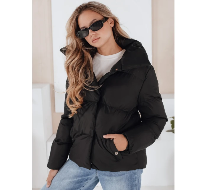 Dámská prošívaná zimní bunda LARO černá FashionStreet TY1994