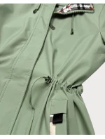 Damska kurtka z wykończeniem w kratkę Goodlookin khaki (KK60411-3#)