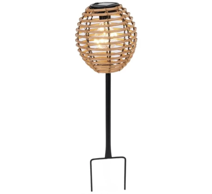 SOLÁRNÍ KULOVÁ LAMPA RATAN HNĚDÁ PROGARDEN