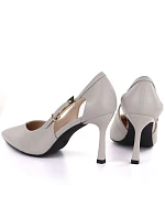 Dámské šedé lodičky na jehlovém podpatku Vinceza 62288