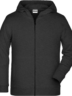 Daiber 8026K Dětská mikina s kapucí 02.826K black heather
